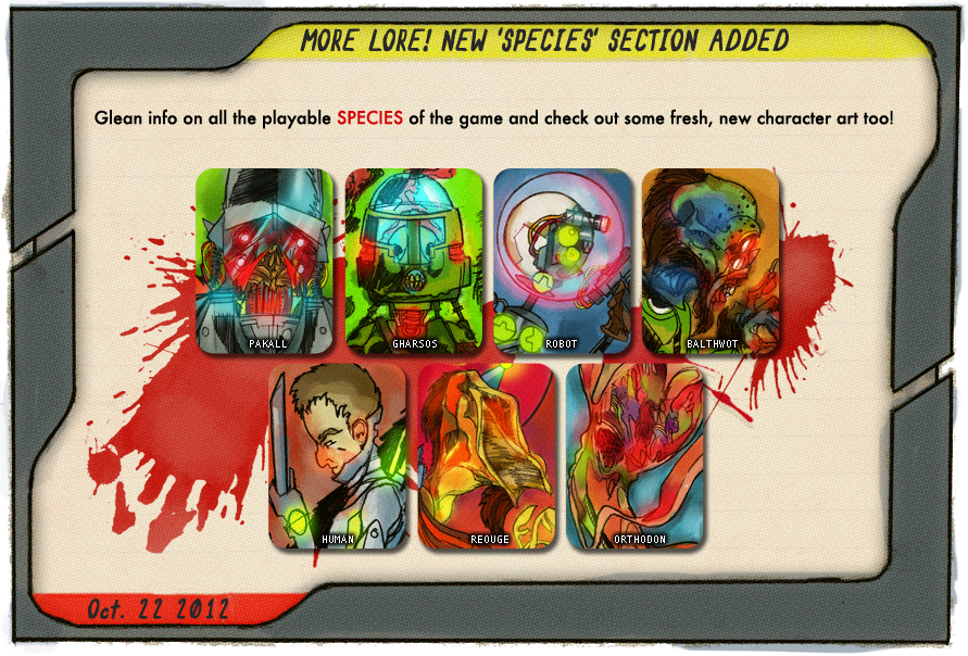 NEW SPECIES SECTION in LORE
